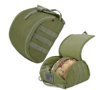 2 Pezzi Zaino da Combattimento D'assalto Molle per Sport All'aria Aperta, Gilet Tattico, Accessorio, Zaino Mimetico, Borsa per Casco(G)