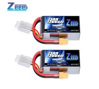 Zeee 3S Lipo Batteria 11,1V 120C 1300mAh RC Batteria con Connettore XT60 Spina per FPV Racing UAV Drone Veicolo a quattro assi elicottero RC Nave RC Veicolo RC Modells (2 pezzi)