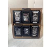 2 PEZZI ZIPPO ESPOSITORE 6 POSTI PER MOD NORMALE MAI USATI NUOVI EXPO -TS6