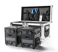 2 pezzo 850W Macchine Pirotecniche con Telecomando e Flightcase, Macchina a Scintilla Fredda Display LCD Macchina Effetto Scenico per Bar Party Halloween Natale Matrimonio Concerto