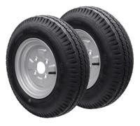 2 Pezzo Anhängerrad Ruota Completa 4.50-10 400kg Ogni Interasse 4x100 Pneumatici