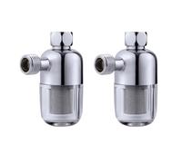 2 Pezzo In Acciaio Inox Anteriore Riutilizzabile Lavello Acqua Filtro Casa Rubinetto Acqua Lavatrice Scaldabagno Lavastoviglie Doccia Rubinetto Spin Down Filtro Sedimenti