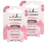 2 Pezzo invisibobble Set di elastici per capelli (2 x trasparenti)
