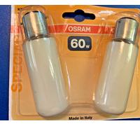 2 Pezzo OSRAM Speciale Tubo Krypton B22 60W 240V Opale Lampadina Dimmerabile [EEK: G]