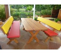 2 Pezzo Similpelle Cuscino Imbottito 120x25x3 Set Birreria Cuscino Panca Legno