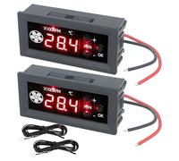 2 Pezzo Termostato Digitale DC12V, DC Pwm Regolabile, Controller per Ventola Pwm DC12V, Modulo Regolatore Di Velocità Della Ventola DC12V per Controllo Della Velocità Temperatura Della Ventola