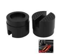 2 Pezzo Universale Tampone Martinetto idraulico in Gomma, Spessore con Scanalatura, Tampone di Fissaggio Ruota Universale, Tamponi in Gomma, Supporta fino a 3 Tonnellate, Diametro 48 mm, Colore Nero