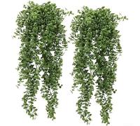 2 piante di eucalipto finte da appendere per la decorazione di casa e patio, verde realistico che dura tutto l'anno