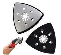 2 piastre abrasive triangolari 93 mm multi strumento levigatrice triangolare accessori levigatura e lucidatura per legno plastica dura metallo ruggine