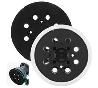 2 Piatti Abrasivi Professionali Da 125 mm, Con Gancio E Loop a 8 Fori