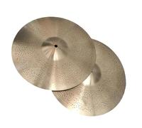 2 Piatti Fatti A Mano 14''hi-hat Tamburo Strumento Musicale Accessorio Per Performance Sul Palco Set di Piatti per Batteria