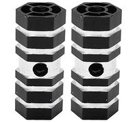 2 picchetti per bici, durevoli, robusti, portatili, dal design antiscivolo, accessori per bici per ciclismo di montagna (Nera)