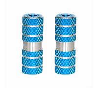 2 picchetti per bici in lega di alluminio per uso sull'asse posteriore, compatibili con mountain bike e biciclette ordinarie, con design antiscivolo e struttura robusta (blu)