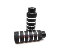 2 picchetti per bicicletta in lega di alluminio antiscivolo per asse anteriore e posteriore, compatibili con assi da 3/8", progettati per stabilità e controllo (nero)