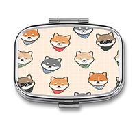 2 Piccoli Portapillole Cane Cartone Animato Da Viaggio Resistenti All'umidità Per Portafogli Tascabili Per La Conservazione Quotidiana Di Farmaci Portatili