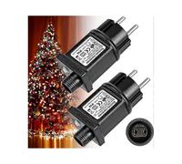 2 Pice Transformateur 31v 6w Led D'alimentation, Adaptateur Pilote Basse Tension Clignoteur Ip44 Avec 8 Modes, Minuterie Et Fonction Mmoire Pour Guirl