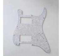 2 pickup Humbuck precablati Alnico V con lama divisa a 5 vie per parti di chitarra ST Pro Set Battipenna Pickup(White)