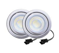 2-Piece 1.5W 68mm Kitchen Range Hood LED Light 12V AC DC Input EL Connector with Lens 6000K 3000K Smoke Vent Lighting Bulb(Warm White 3000K,SM Connector)