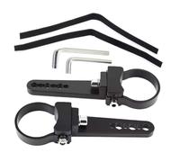 2-Piece LED Roll Cage Holder, Light Bar Mounts, Heavy-Duty Aluminum Tube Clamps, Adjustable Mounting Brackets for Off Road Bull Bars & Vehicle Accessories