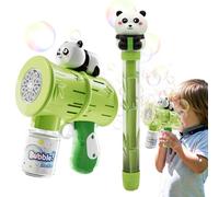 2-Piece Panda Bubble Blower Machine Set, Fun Bubble Maker for Kids, Novelty Toy & Amusement Gear at Backyard Weddings Playground Parties Beach School Bath Easter