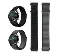 2 Pieces Adjustable Sport Nylon Watch Strap with Fastener for Men and Women Quick Release Strap Width 22 mm