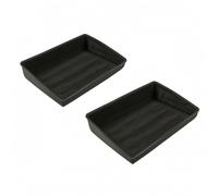 2 Pieces Box Portaoggetti sotto Sedile Compatto Organizzatore sotto Sedile Auto