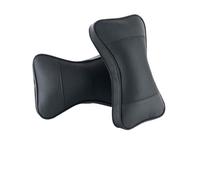 2 Pieces Car Neck Pillows Leather Rest Cushion Pad Pillow Auto Seat Head Cushions Headrest Interior Accessories per Guida(Color 1)