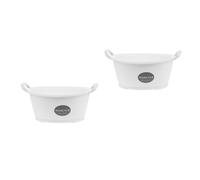 2 Pieces Catino Plastica Lavabo Per Il Viso Basino Di Lavaggio Della Cucina