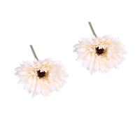 2 Pieces Fiori Finti Bianchi Artificiali Realistici Decorazione Floreale