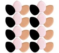 2 Pieces Mini Piumino Per Cipria Da Dito Viaggio Con Soffio Il Trucco