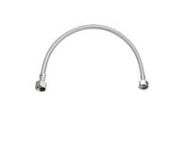 2 Pieces Of 40/50cm Long Stainless Steel Braided Hose For Hot And Cold Water Pipes G3/8 X G1/2 Threaded Toilet Faucet Water Supply Pipe Joint(50cm)