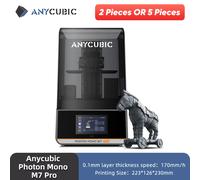 2 Pieces OR 5 Pieces ANYCUBIC Photon Mono M7 Pro Stampante 3D Mono MSLA 14K stampante 3D in resina LCD da 10.1 ''velocità fino a 170 mm/h