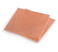 2 Pieces Pure Copper Sheet Plate, Thin Thickness 1.5Mm Suitable for DIY Crafts And Construction Applications,1.5×50×50mm(1.5x15x15mm)