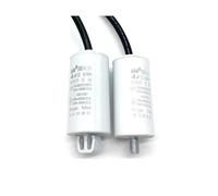 2 Pieces Refrigerator Freezer Capacitor with Wire electronic starter Starting Capacitor CBB65A-2 2.5uF 3UF 4UF 450V NWPNLXEA(5UF-Screw fixed)
