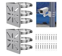 2 Pièces Supporto Blink Outdoor Staffa Telecamera Esterna Supporto Telecamera Esterna Staffa Telecamera Staffa per Telecamera Esterna Palo per Telecamera Esterna 20 Jeux de Vis et D'écrous