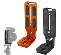 2 Pièces Supporto l Quick Release Dslr, Supporto Verticale Universale Dslr, Supporto Per Fotocamera a l, Piastra Sgancio Rapido Supporto l per Vari Tipi di Reflex e fotocamere, Treppiede