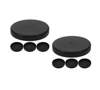 2 Pieces Tappo Nero Da Torre Della Birra Coperchio Dispenser Bevande Sigillante