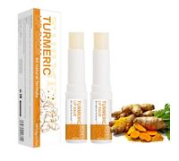 2 Pieces Turmeric Lip Balm for Dark Lips, Lip Brightening for Dark Lips