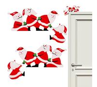 2 Pieces Wood Christmas Door Topper, Door Toppers | Penguin Santa Elk Ornament | Decorative Doors Frames Wood Crafts Seasonal For Home Porch Bedroom Party Outdoor Holiday Workplace