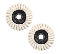 2 Pieces Wool Felt Flap Polishing Disc, Polishing Wheel for Angle Grinder, Angle Grinder Buffing Wheel, Wool Felt Flap Discs (as shown,115mm)