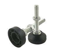 2 Piedini Di Livellamento Regolabili Con Filettatura for Mobili, Base In Nylon Diametro 80 Mm, for Divano, Armadietto, Officine, Uffici, Coppe for Piedi, Gamba Di Supporto