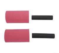 2 piedini in schiuma ad alta densità per piedini nero/rosa, compatibili con tubi a 22 gambe da 32 mm a rosso/arancione, estensione per tavolo di inversione per panca per pesi a macchina (140 mm rosso