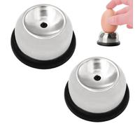 2 piekser per uova, in acciaio inox, semiautomatico, raccoglitore per uova, mini utensile per la cucina del ristorante (nero)