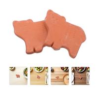 2 pietre riscaldanti in terracotta per alimenti - Cuscinetto isolante per pane