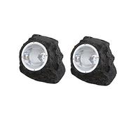 2 pietre solari decorative a LED per il giardino, illuminazione web