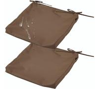 2 Piezas Impermeabili Copri Cuscino Divano,Fodere for Seduta del Sedie,Copriseduta Divano Interni/Esterni Giardino Sofa Cuscino Cover Rimovibili(13,45x45x10cm)
