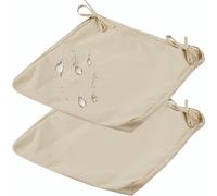 2 Piezas Impermeabili Copri Cuscino Divano,Fodere for Seduta del Sedie,Copriseduta Divano Interni/Esterni Giardino Sofa Cuscino Cover Rimovibili(11,48x48x10cm)