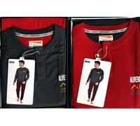 2 PIGIAMI UOMO ALV BY ALVIERO MARTINI CALDO COTONE PIGIAMA MODA MANICA LUNGA