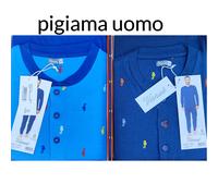 2 PIGIAMI UOMO COTONE 100% ESTIVO PRIMAVERILE MANICA LUNGA FANTASIA MODA Vanuè