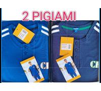 2 Pigiami Uomo EL CHARRO Cotone LEGGERO - Pigiama Manica Lunga Primavera Estate